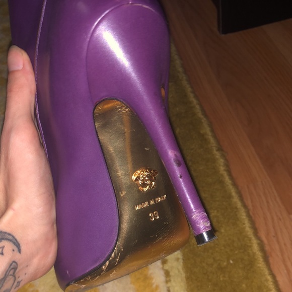 Purple Versace Western Studded Boots - Picture 13 of 13
